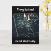 記念日 – あなたは私の妻へのFAVの遊び友達である カード (黄色い花)