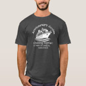 記念日 カップル クルーズ グレー 名入れ Tシャツ (正面)