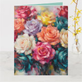 記念日 カード (黄色い花)