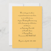 記念日。ゴッホの夕焼けの柳 招待状 (裏面)