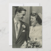 記念日 ゴールド ラブハーツ フォト 招待状 (裏面)