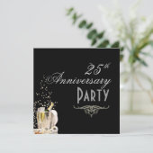 記念日，シャンパンバブル招待状 招待状 (スタンド正面)