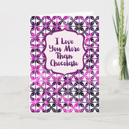 記念日　チョコレートよりもっと愛してる カード