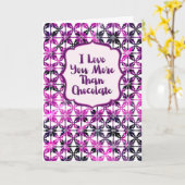 記念日 チョコレートよりもっと愛してる カード (黄色い花)