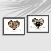 記念日 ハート コラージュ ポスター & プリント