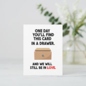 記念日&バレンタインの彼氏へのプレゼント シーズンカード (スタンド正面)