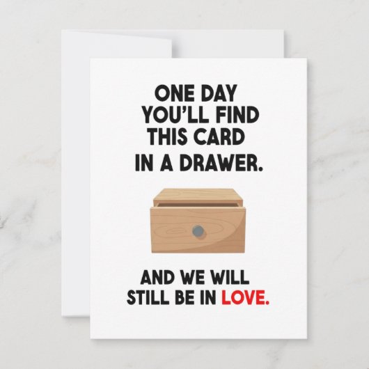 記念日&バレンタインの彼氏へのプレゼント シーズンカード (正面)