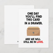 記念日&バレンタインの彼氏へのプレゼント シーズンカード (正面/裏面)