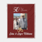 記念日 フリースブランケット (正面)