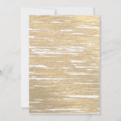 記念日 ブラック ゴールド # 結婚生活を築いてきた年数 招待状 (裏面)