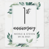 記念日 ワインボトルラベル ワインラベル (シングルラベル)