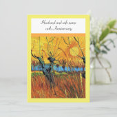 記念日 ヴァン・ゴッホの夕焼けの柳 招待状 (スタンド正面)