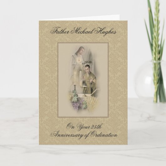 記念日 宣教師 任命式 イエス 王冠 カード (正面)