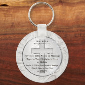 記念日、感謝の日のための教会のお土産 キーホルダー (正面)