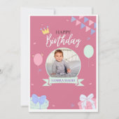 記念日 招待状 (正面)