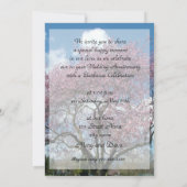 記念日 招待状 桜の木 (裏面)