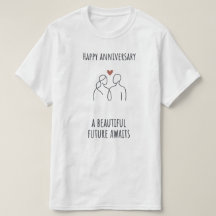記念日、未来が待っている – モダン ユニセックスTシャツ