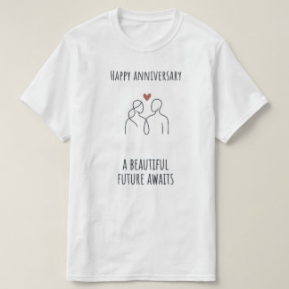 記念日、未来が待っている – モダン ユニセックスTシャツ Tシャツ
