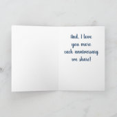 **記念日**私は「靴より愛する」 カード (内部)
