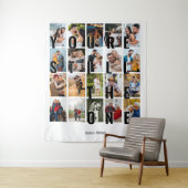 記念日 背景 20枚の写真 あなたは私の唯一の人 タペストリー (インサイチュ)