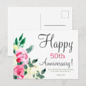 記念日 花の聖書の詩のポストカード ポストカード (正面/裏面)