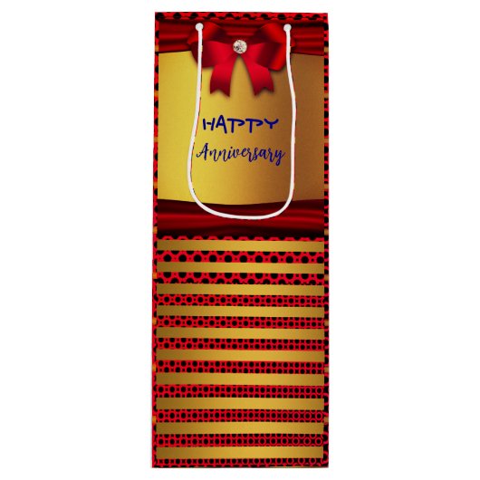 記念日、誕生日など ワインギフトバッグ (正面)