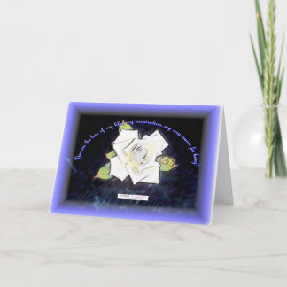 記念日/誕生日に白いバラ カード