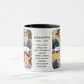 記念最高のの祖父はモダン写真コラージュ マグカップ (中央)