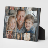 記念木製カスタムフォトファーザー日1 フォトプラーク (側面)