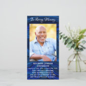 記念歌葬儀祈りの言葉しおり青い大理石 (スタンド正面)