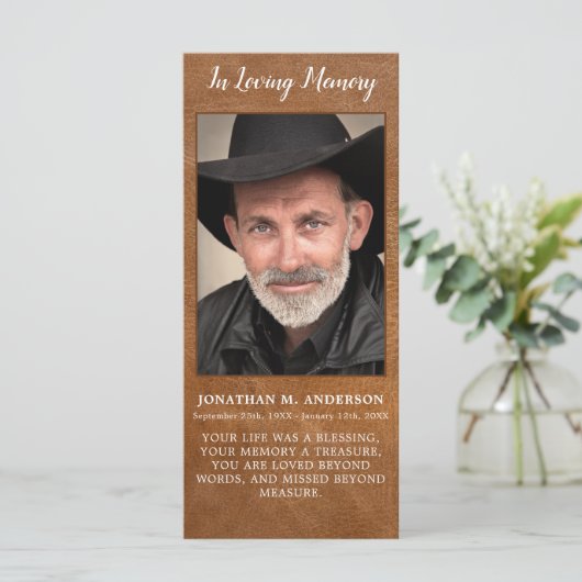 記念歌葬儀祈りの言葉カードしおり革 メニュー (スタンド正面)