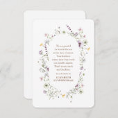 記念水彩フローラと紅葉植物学会 サンキューカード (正面/裏面)