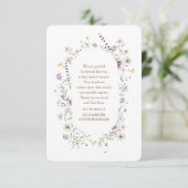 記念水彩フローラと紅葉植物学会 サンキューカード (スタンド正面)