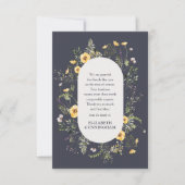 記念水彩紅葉とフローラ植物学 サンキューカード (正面)