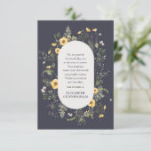 記念水彩紅葉とフローラ植物学 サンキューカード (スタンド正面)