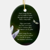 記念灯火蓮の花 セラミックオーナメント (裏面)