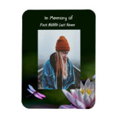 記念灯火蓮の花 マグネット (縦)