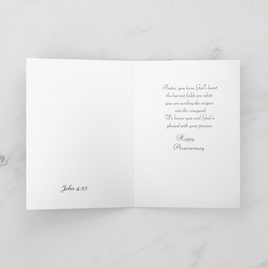 記念牧師様 カード (内部)