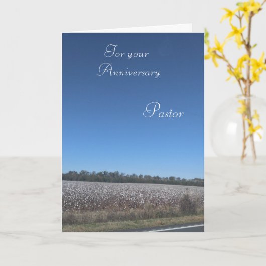 記念牧師様 カード (黄色い花)