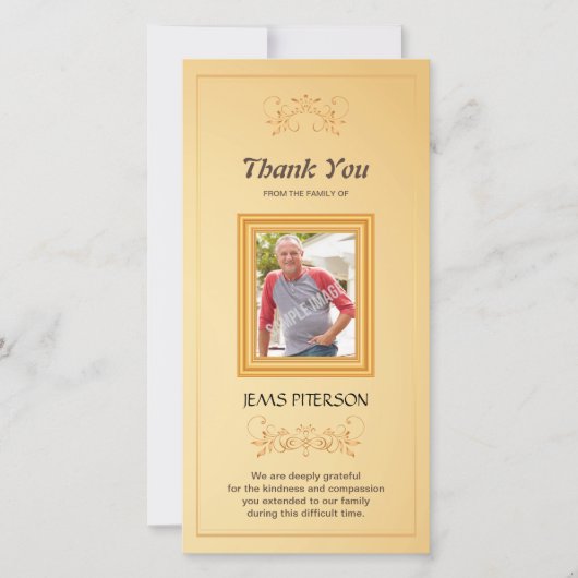 記念物は写真カード感謝していしています サンキューカード (正面)