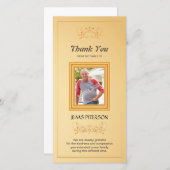 記念物は写真カード感謝していしています サンキューカード (正面/裏面)