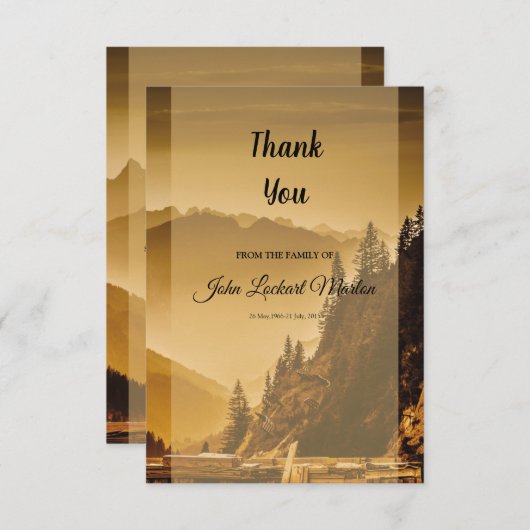 記念物は写真カード感謝していしています サンキューカード (正面/裏面)