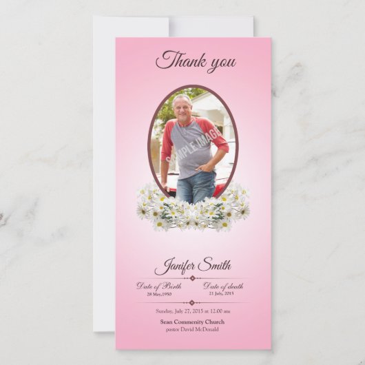 記念物は写真カード感謝していしています サンキューカード (正面)