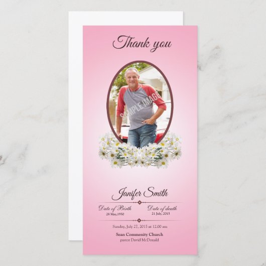 記念物は写真カード感謝していしています サンキューカード (正面/裏面)