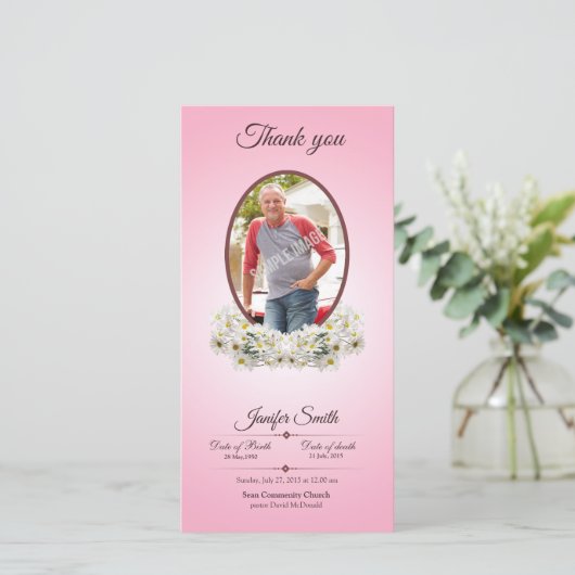 記念物は写真カード感謝していしています サンキューカード (スタンド正面)