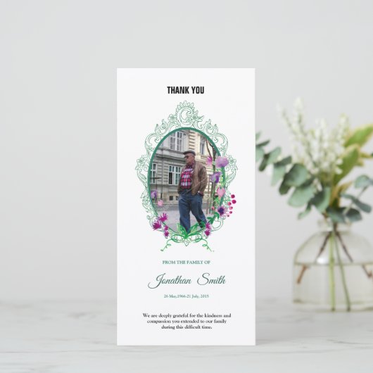 記念物は写真カード感謝していしています サンキューカード (スタンド正面)