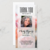 記念物は写真カード感謝していしています サンキューカード (正面/裏面)