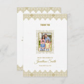 記念物は写真カード感謝していしています サンキューカード (正面/裏面)