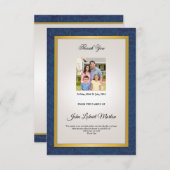 記念物は写真カード感謝していしています サンキューカード (正面/裏面)