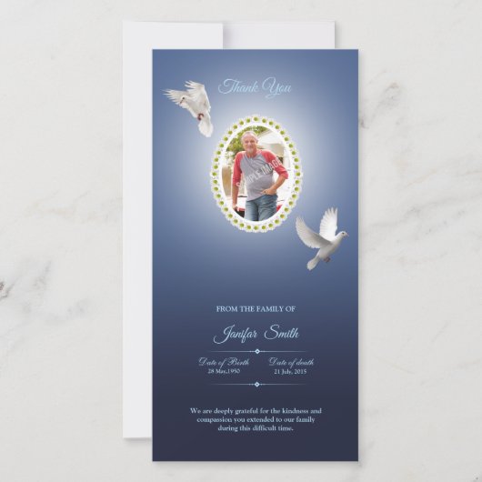 記念物は写真カード感謝していしています サンキューカード (正面)